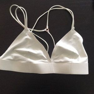 Light sea foam green strappy bralette